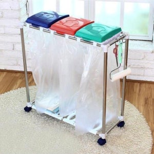 3단 쓰레기정리분리수거 분리수거함 쓰레기정리함 3단분리수거함 (WFK08ZL)