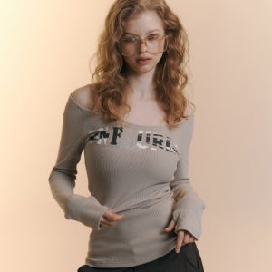 [플리즈노팔로우] Jules Long Sleeve Top (Sand) PNBETP072BE