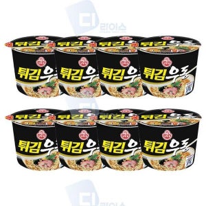 오늘의기념일 오뚜기 튀김우동 110g 큰컵 8개 (39095934)