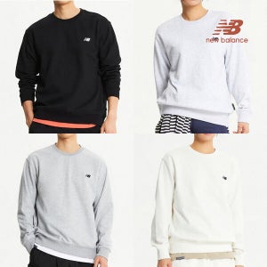 뉴발란스  UNI 스몰로고 맨투맨 NBNCE41013 4종택1