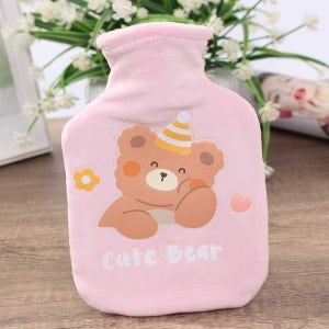 핑크 보온물주머니 목찜질팩 따뜻한물주머니 어깨찜질 온찜질팩 보온팩