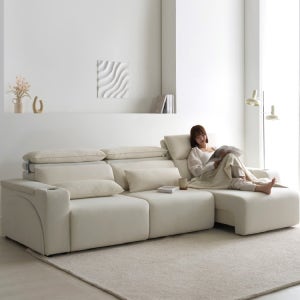 쏘렌 패브릭 4인용 전동 리클라이너 무빙 슬라이딩 모션 소파