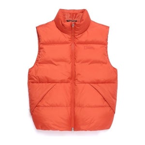 내셔널지오그래픽 N254UDV170 하이넥 구스다운 베스트 L/ORANGE