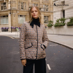 아쿠아스큐텀 25FW 헝가리 구스 퀼팅 다운 재킷 (여성용) TV상품