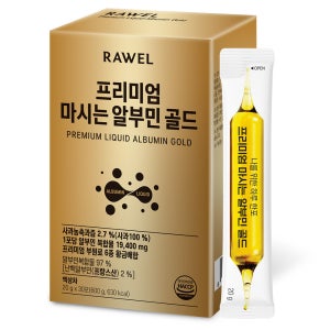 RAWEL 프리미엄 마시는 <b>알부민</b> 골드 20g x 30포, 4개