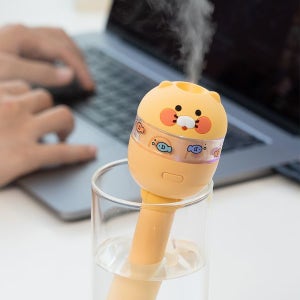 카카오프렌즈 아쿠아보틀 스틱형 무선 가습기 휴대용 탁상용 무드등 저소음 미니 가습기