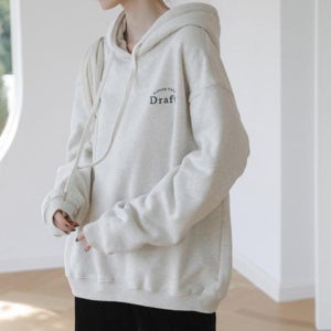 [제이제이토탈샵] 베이직 오트밀 티셔츠 여성 심플 단체복 맨투맨 후드 중학생 기모 고등학생 교복 후디_WDB7606