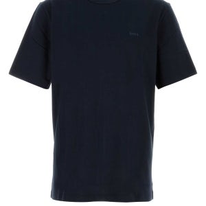 보스 네이비 블루 코튼 티셔츠 50546404 404