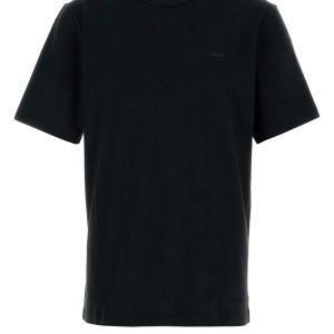 보스 블랙 코튼 티셔츠 50546404 001