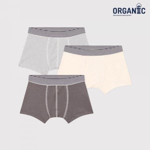 [보리보리]남아 오가닉 스트라이프 드로즈 3PACK