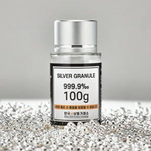 실버 999.9 은 그래뉼 은테크 투자용 실버바 원재료 100g 한국금상품거래소(쇼핑백 증정)