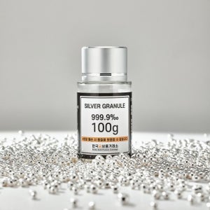 [카드결제] 실버 999.9 은 그래뉼 은테크 투자용 실버바 원재료 100g 한국금상품거래소