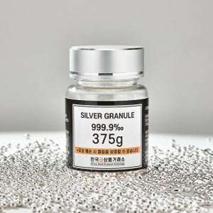 실버 999.9 은 그래뉼 은테크 투자용 실버바 원재료 375g (100돈) 한국금상품거래소