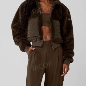 알로 요가 봄버자켓 여성 플리스 뽀글이 후리스 집업 겨울 아우터