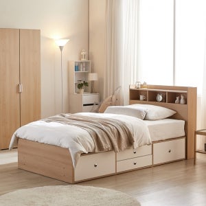 동서가구 킨더스 수납 슈퍼싱글 침대 SS (9존독립매트리스)