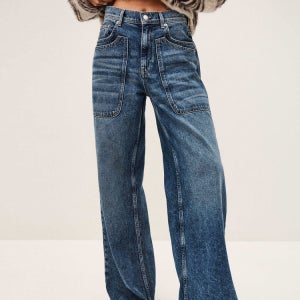 [바쉬] 블루 워싱 면 데님팬츠 SIPA5F010B2