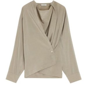 25 FW  여성 Twisted long sleeve top natural clay LMAV65DKBEI7AAA100 TP86