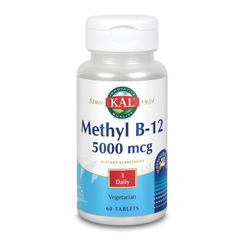 칼 메틸 B 12 5000 <b>mcg</b> 60 태블릿