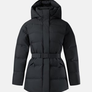 [코오롱스포츠] 여성 쿠치 윈드스토퍼 중기장 미드 다운 TVJDW25612BLK TVJDW25612BLK