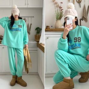 [SET]버니즈 후리스기모 조거 트레이닝세트