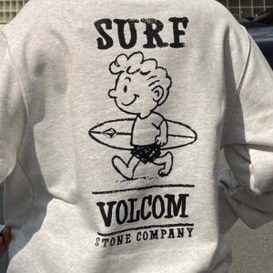 [볼컴] 서프 버디 기모 맨투맨(아이스 그레이) VA254RM101IG