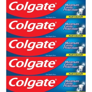 콜게이트 그레이트 레귤러 플레이버 치약 250g x 5 개