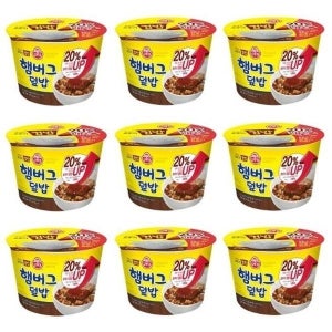 [오뚜기] 맛있는 오뚜기 컵밥 햄버그덮밥 280G x 9개 맛있는 식...