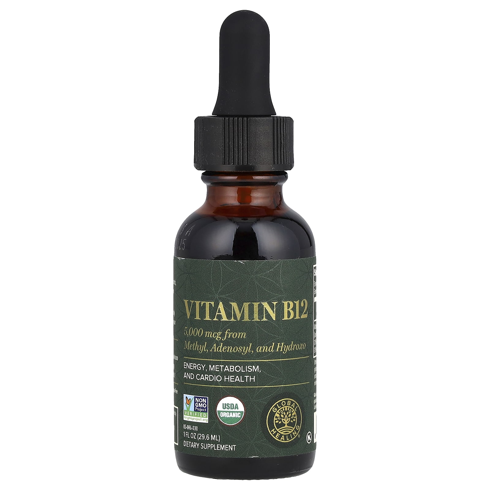 Global Healing 비타민B12 5000mcg 29.6ml(1fl oz)  GlobalHealing비타민<b>B125000mcg</b>296m  1개