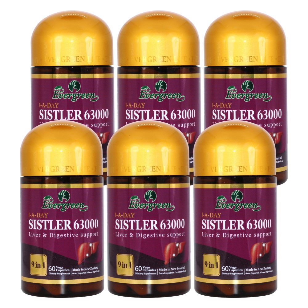 <b>에버그린</b> 뉴질랜드 밀크씨슬 시슬러 63000 60캡슐 6개