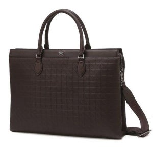 <매장정품> DAKS 닥스 DBBA5F240W3 [25FW][서류가방(13인치 노트북 수납)][GIRD CLASSIC] 브라운 패턴 소가죽 666950