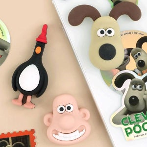 [애정만땅] 월레스와그로밋 피규어 3종 스티커 다용도 데코 꾸미기 활용