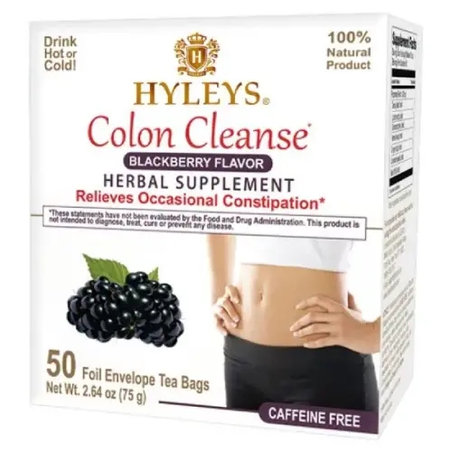 Hyleys 하이리스 티 웰니스 <b>콜론 클렌즈</b>, 블랙베리, 50개입, 1팩