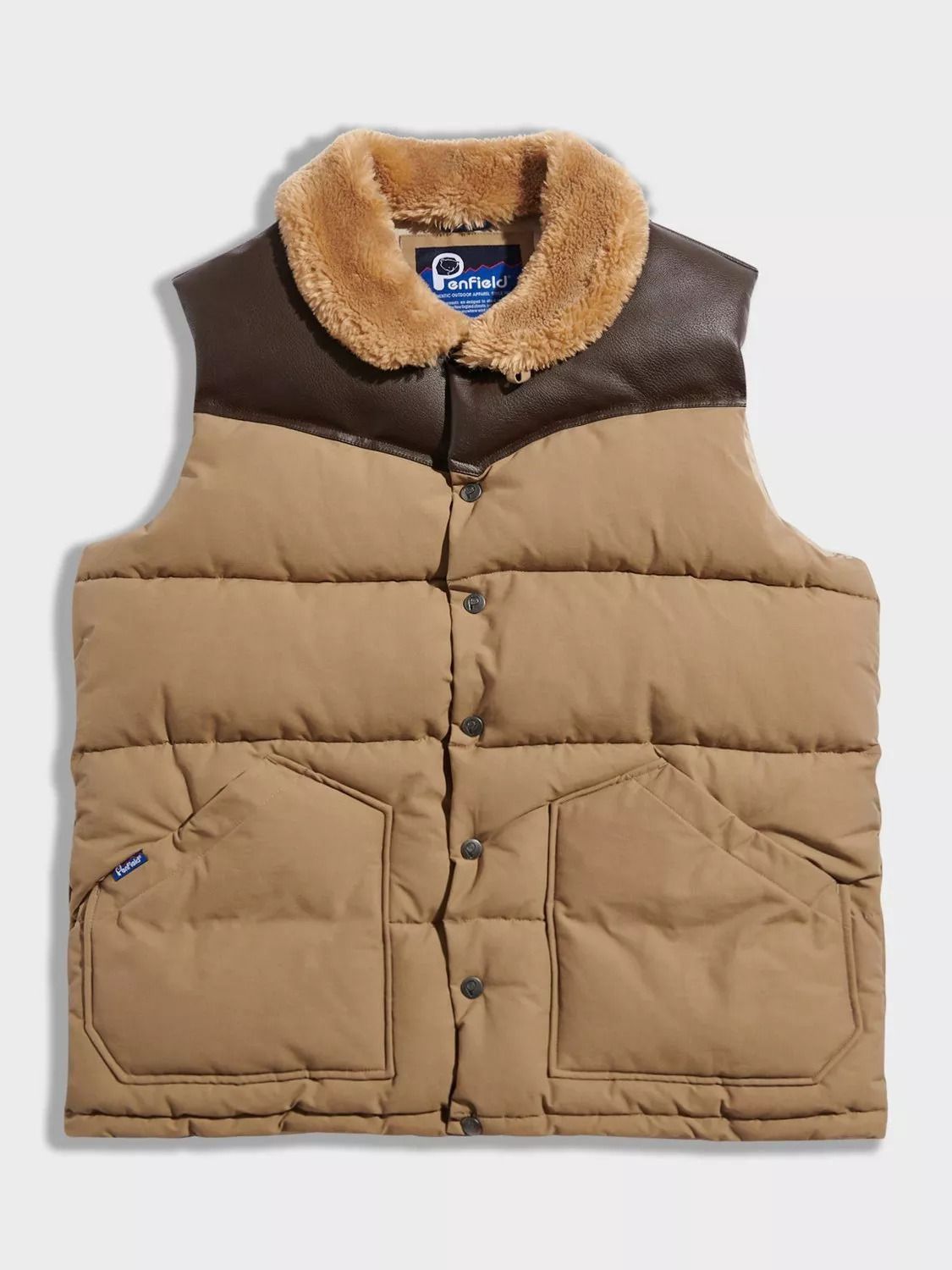 PENFIELD 록울 패딩 조끼 그레이 패디드 Rockwool Padded Gilet, Lead Gray 114144832 144777453