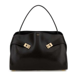 페라가모 다크 브라운 가죽 라지 허그 숄더 백 219939787838 TMORONERO