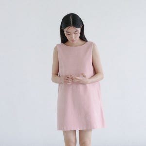 [비코멜리] ORA Corduroy Mini Dress_pink