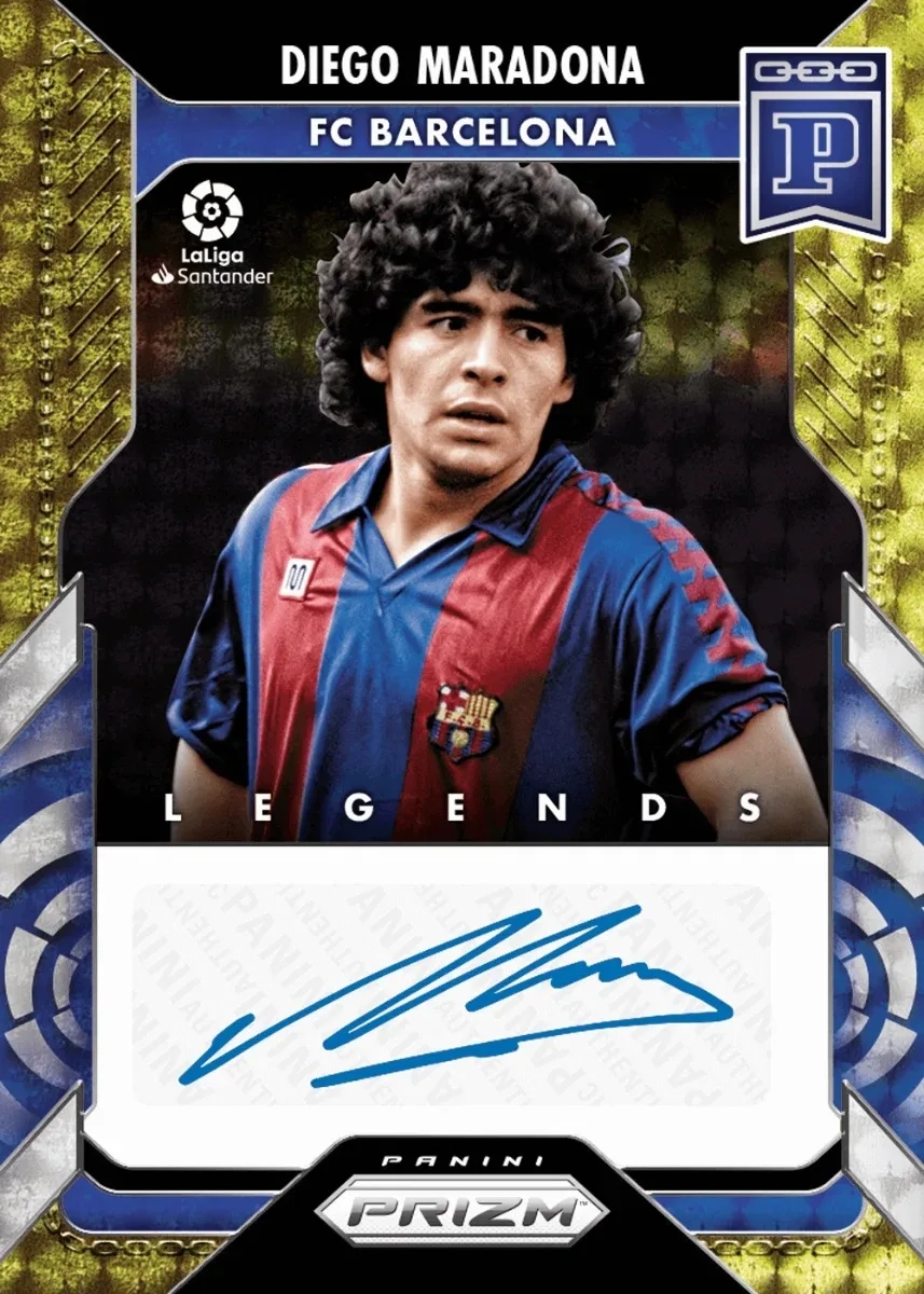 PANINI 9PCS 축구 스타 카드 수제 DIEGO MARADONA NEYMAR JR FABIO CANNAVARO RAUL 서명 Collectible Cards  01 6