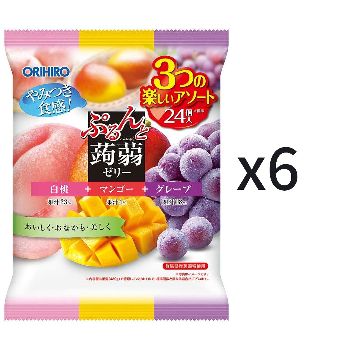 오리히로 곤약젤리 인기 맛 6개 망고+백도 (17,790원) (무료)