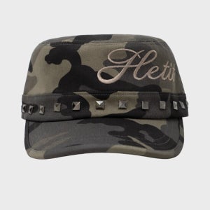 헤티 스터드 밀리터리 캡 (카모)