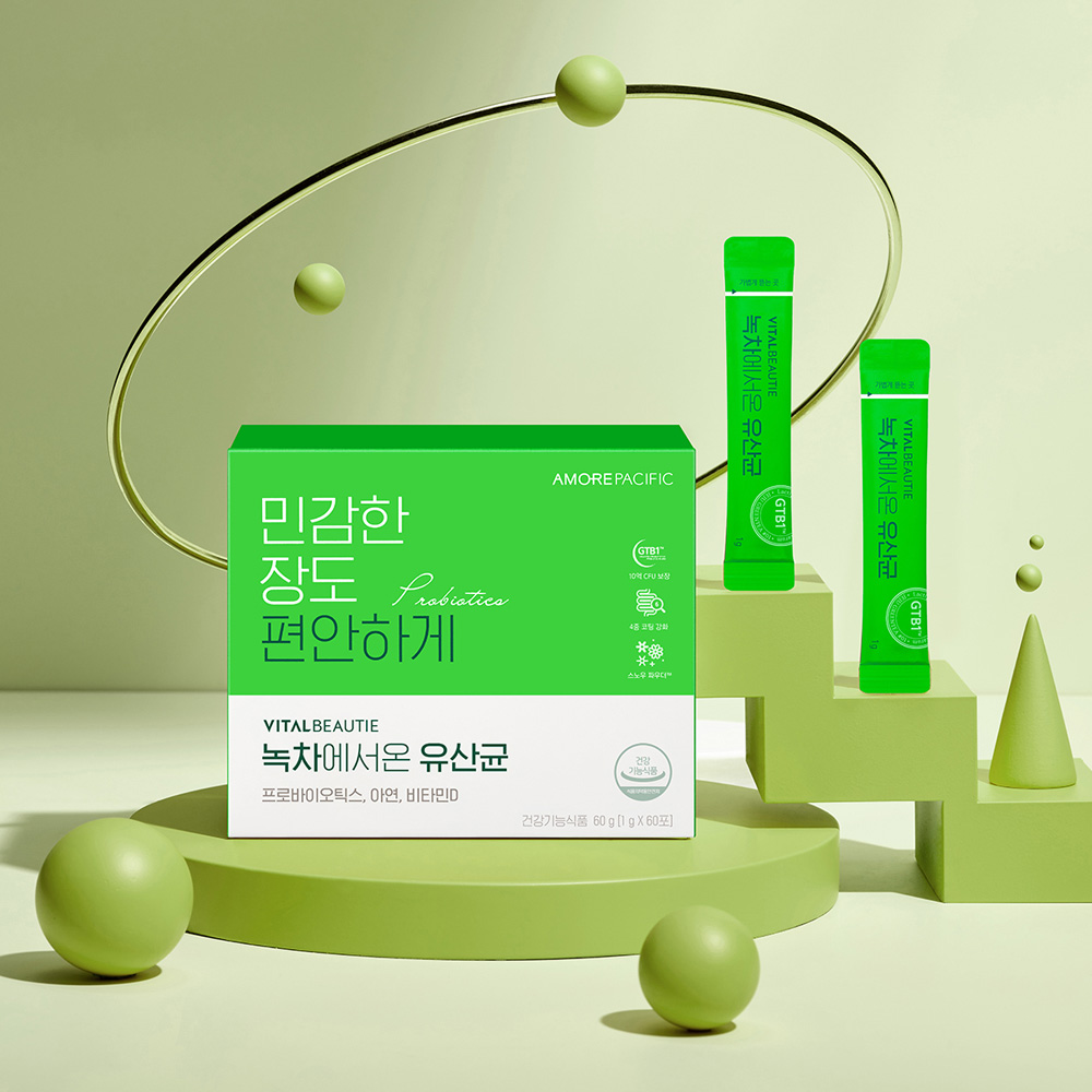 [<b>바이탈뷰티</b>] <b>바이탈뷰티 녹차에서 온 유산균</b> 60일
