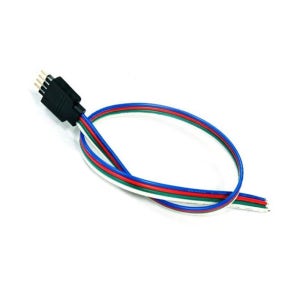 RGB 커넥터 전선 커넥터 LED 조명 케이블 4선 3m 1p RGB커넥터 LED커넥터 RGB4선 조명케이블