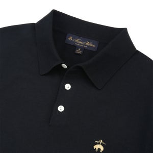 [브룩스브라더스] 코튼 실크 폴로 스웨터 (블랙)