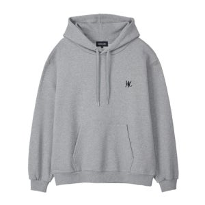 [우알롱] Signature standard hoodie - GREY WL254JHD01MGRY