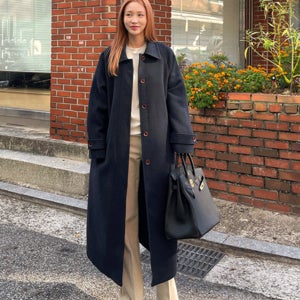 [인기급상승⬆/누빔안감🌡] 매니시히든싱글누빔맥코트(4차 재입고)