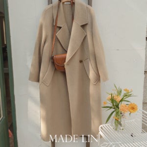 [베스트특가 4만원 할인]MADE LIN레인드 여성스러운 무드 핸드메이드 캐시미어 코트[size:F(55~66반)]