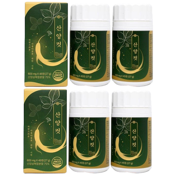 산양컷 인삼추출물 <b>산양삼추출물</b> 600mg 45정 4박스