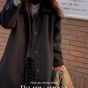 [무배][MADE/누빔안감] 코스터 울블렌딩 싱글 누빔 안감 코트