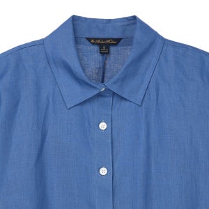 [브룩스브라더스] [여성] 린넨 벨티드 셔츠 원피스 (네이비) (BBDZWM7130QES)