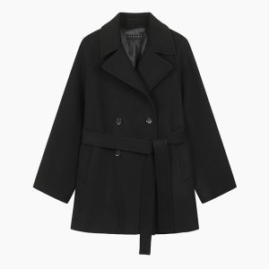 시슬리 더블버튼 미드코트 SACT34561BK