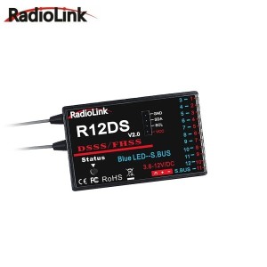 Radiolink RC 라디오 리시버 지지대 SBUS PWM <b>AT</b>9 <b>프로</b> R12DS 채널 2.4GHz