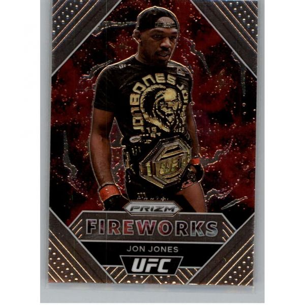 2021 파니니 프리즘 UFC 불꽃놀이 9 존 존스 라이트 헤비급 공식 종합격투기 트레이딩 카드 NM 이상 상태  2021 파니니 프리즘 UFC 불꽃놀이 9 존 존스 라